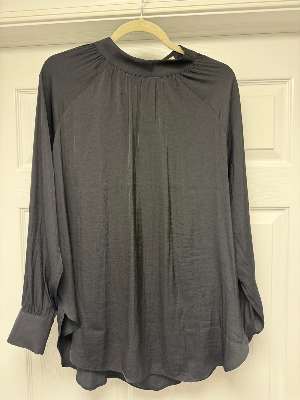 LOFT black Mock-Neck Long Sleeve Tunic